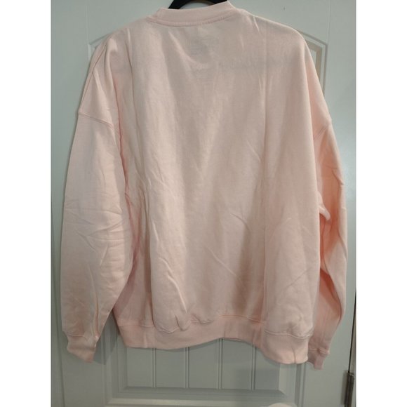 Spongebob and Patrick Pacsun Oversize Crewneck Sweater Pink "Love Is All You... - Picture 3 of 4